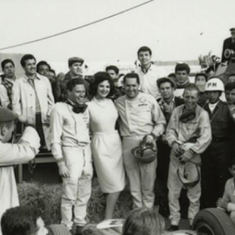 Podium de l'époque au GP du Mexique Podium de l'époque au GP du Mexique